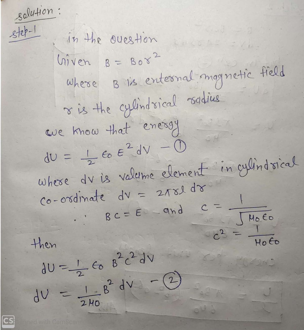 Advanced Physics homework question answer, step 1, image 1